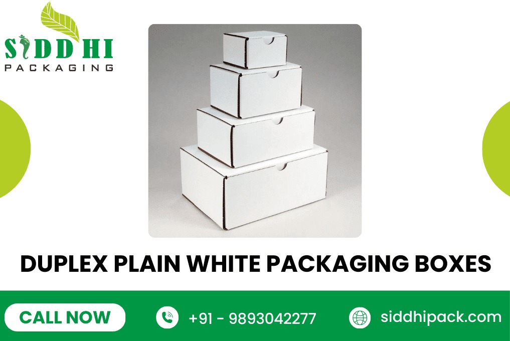 Plain White Packaging Box