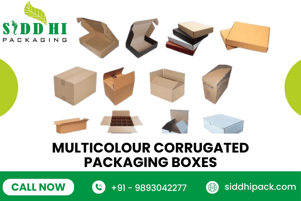 Multicolour Corrugated Packaging Box