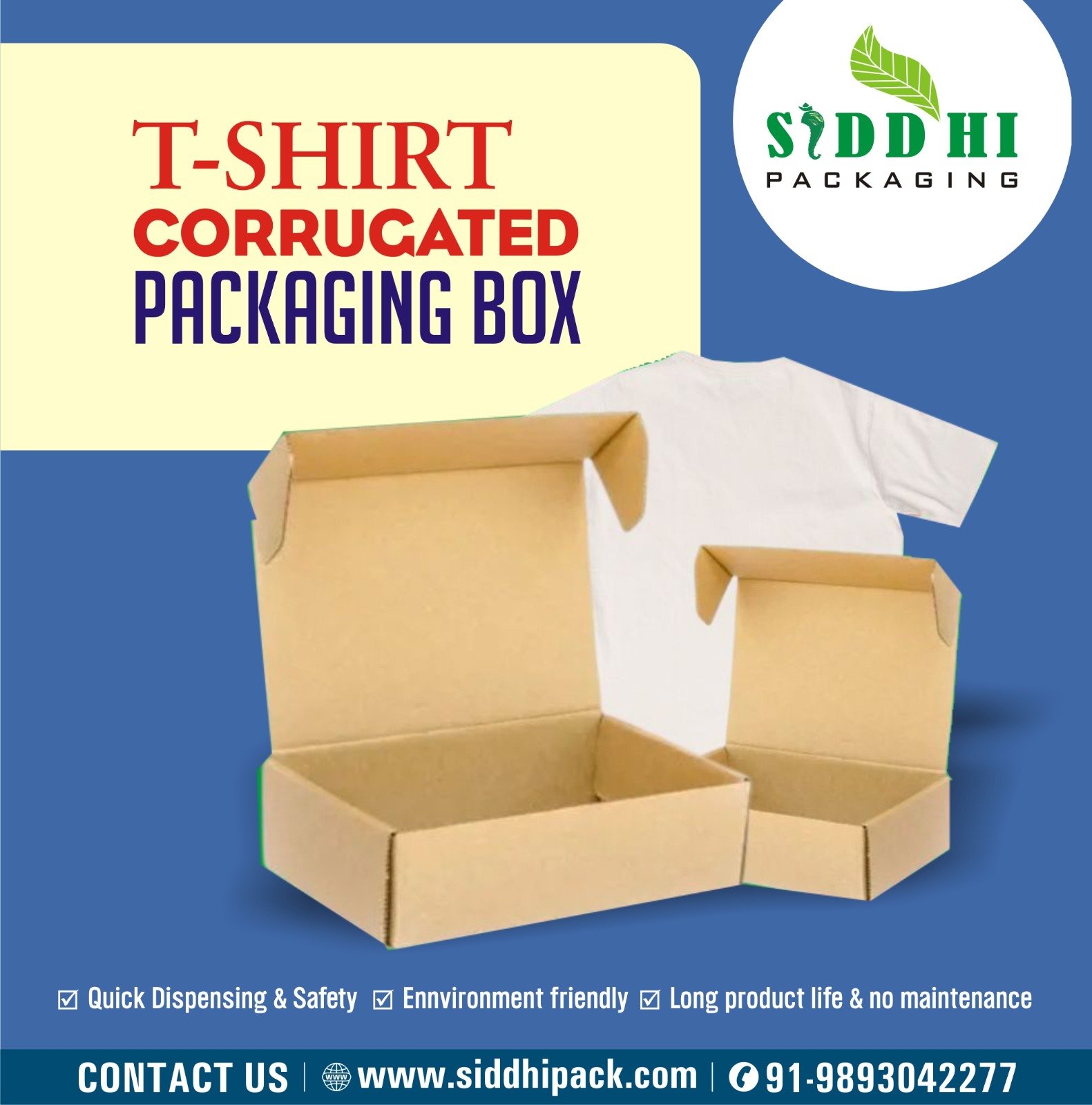T-Shirt Corrugated Packaging Box Supplier in Indore 