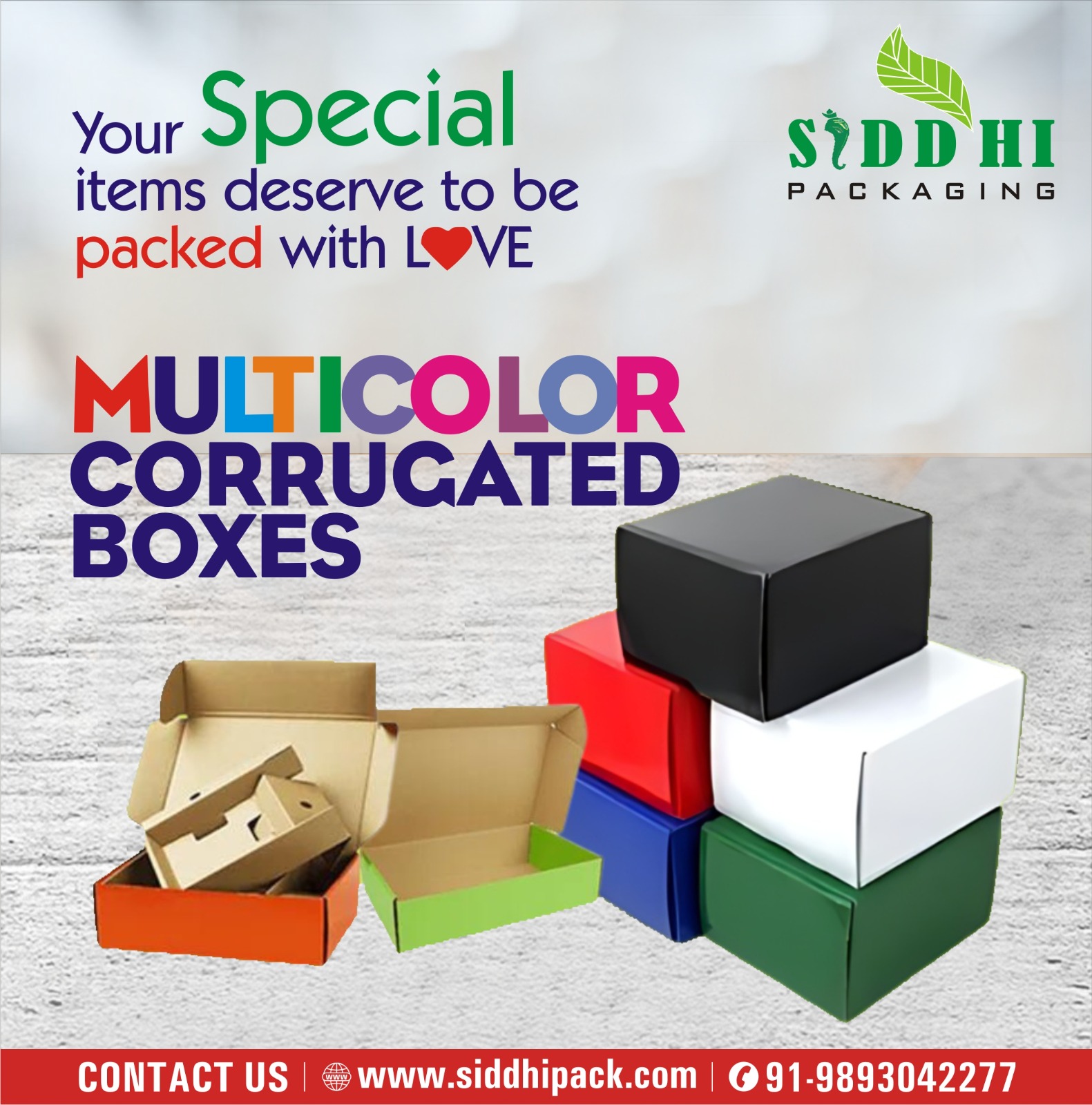 Best Multicolored Corrugated Boxes Supplier in Indore