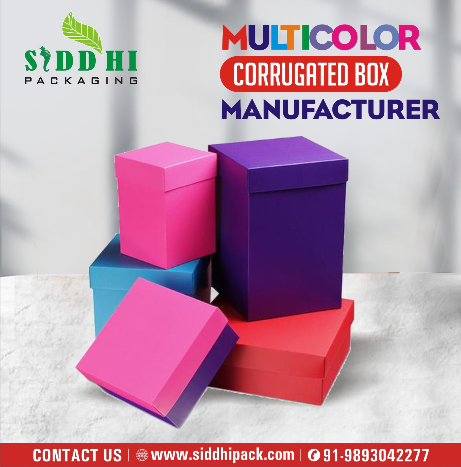 Manufacturer of Multicolor Corrugated Boxes in Indore